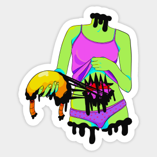 Anxiety stomach Sticker